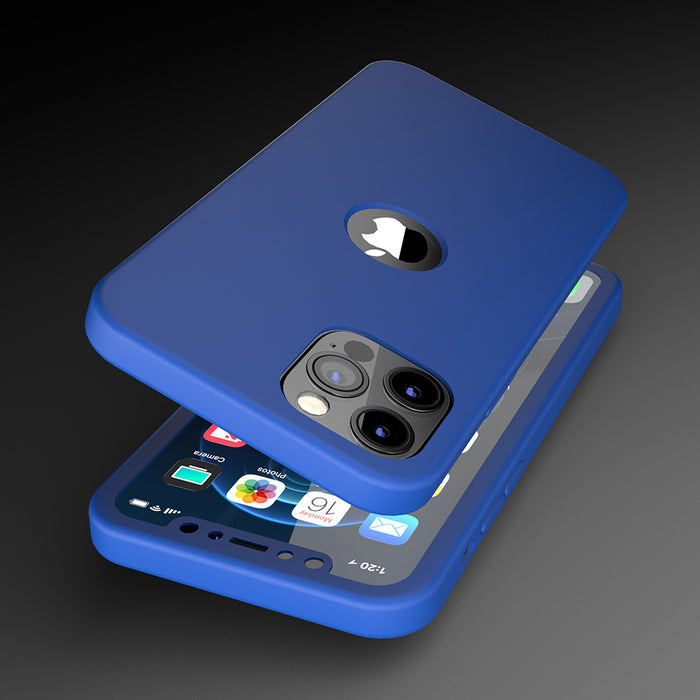 Housse bleue Apple iPhone 12 Pro 360