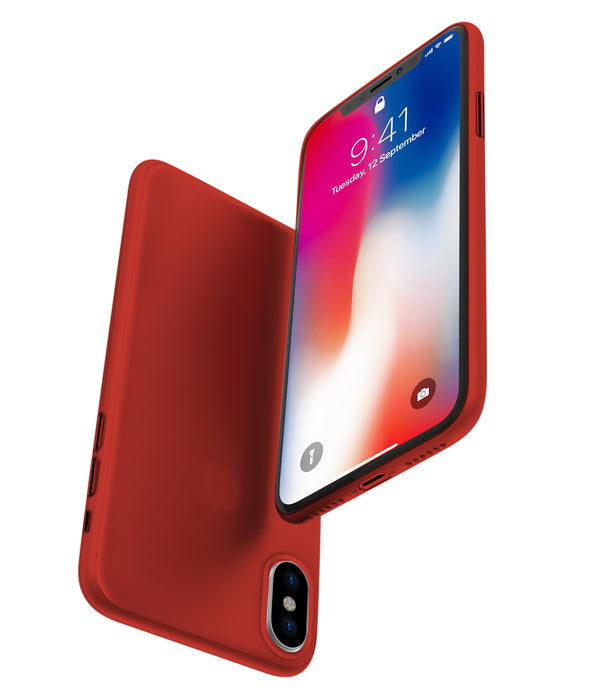 Boîtier rouge Apple iPhone X 360