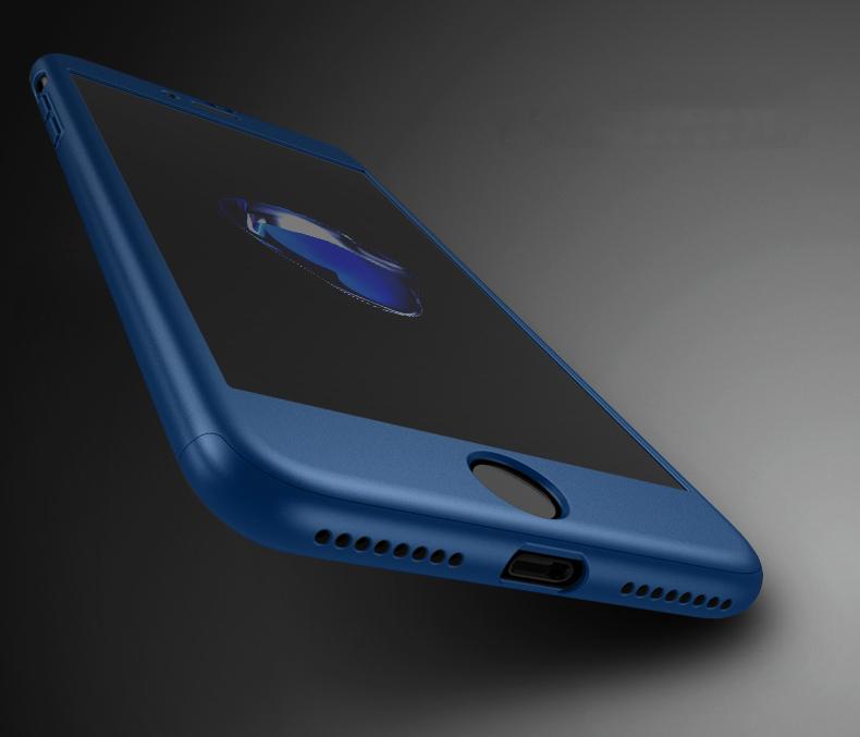 Coque bleue Apple iPhone 7 360