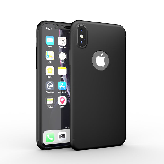 Etui noir Apple iPhone XS 360