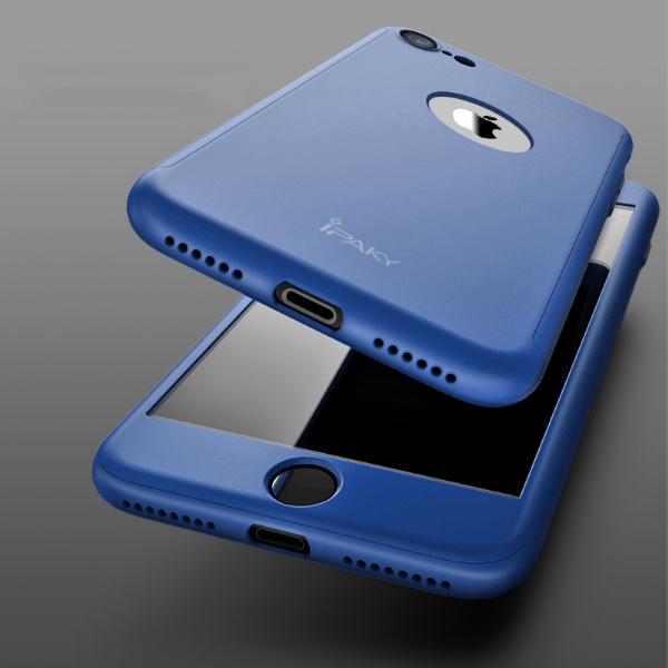 Coque bleue Apple iPhone 7 Plus 360