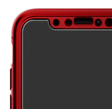 Boîtier rouge Apple iPhone XS Max 360