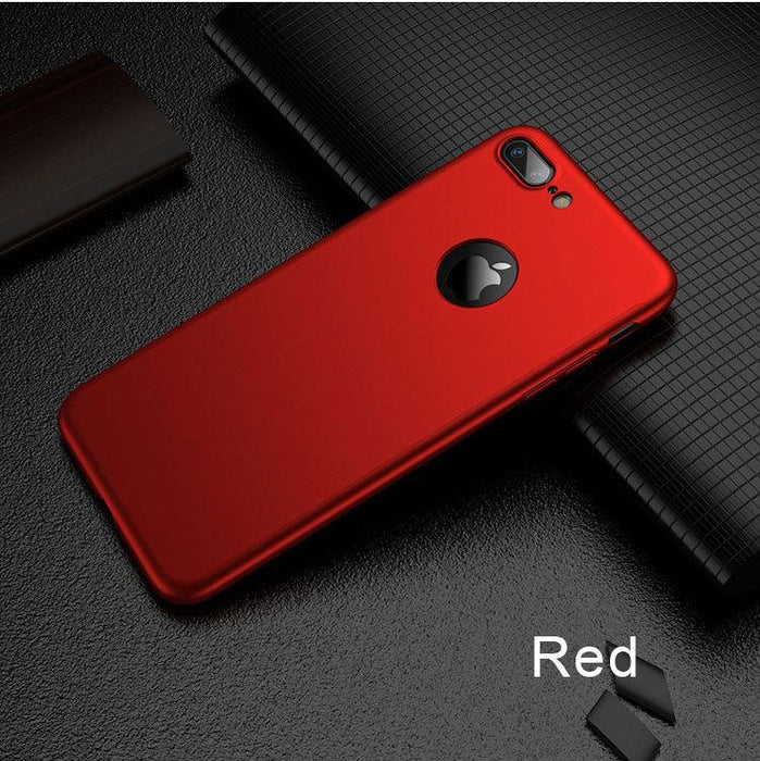 Coque rouge 360 Apple iPhone 7 Plus 360