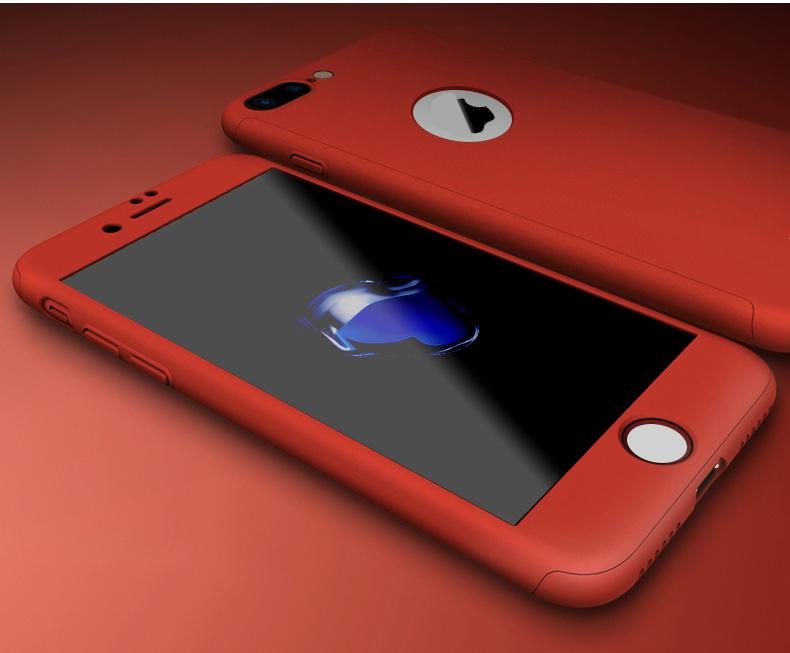 Coque rouge Apple iPhone 8 360