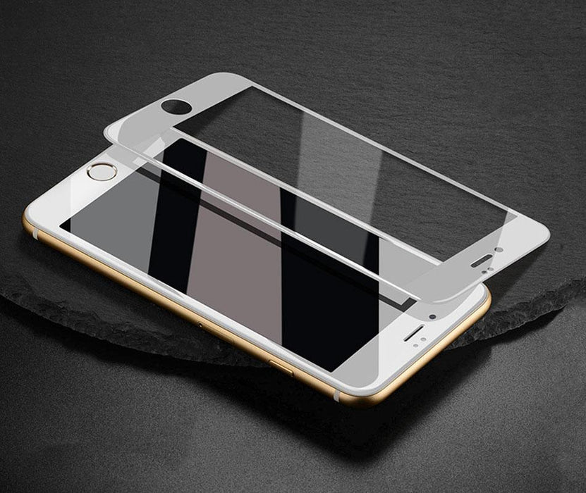 Protecteur de l'écran entier Blanc 4D iPhone 7