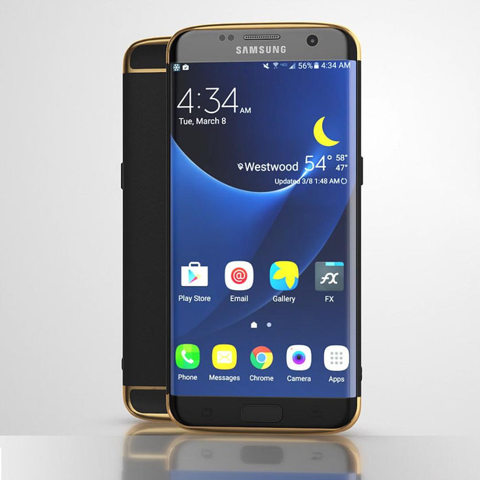 Housse noire 3 en 1 Samsung Galaxy S7 EDGE