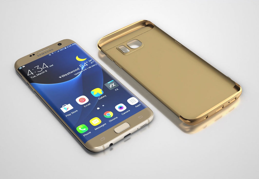 Boîtier en or 3 en 1 Samsung Galaxy S7 EDGE