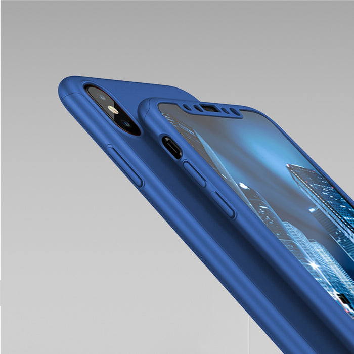 Housse bleue Apple iPhone X 360