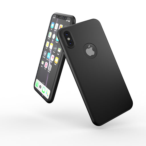 Etui noir Apple iPhone X 360