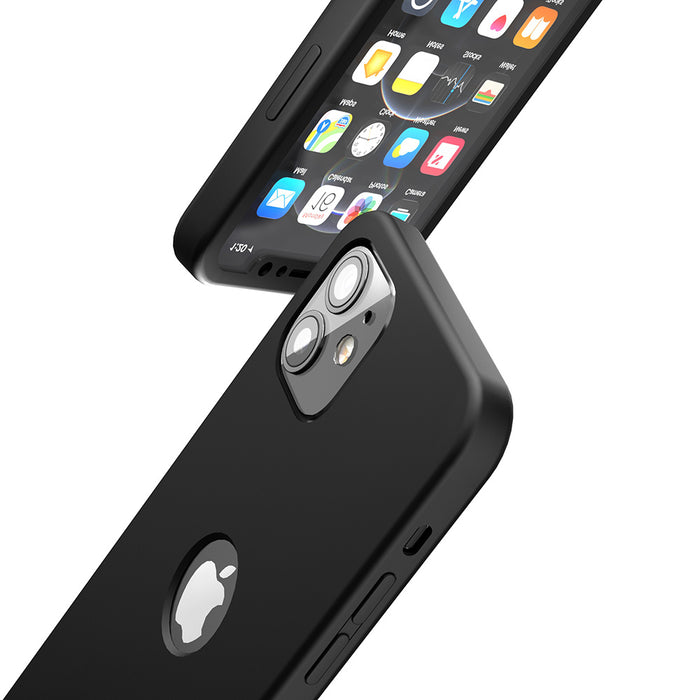 Etui noir Apple iPhone 12 Mini 360