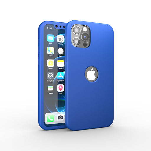 Housse bleue Apple iPhone 12 Pro 360