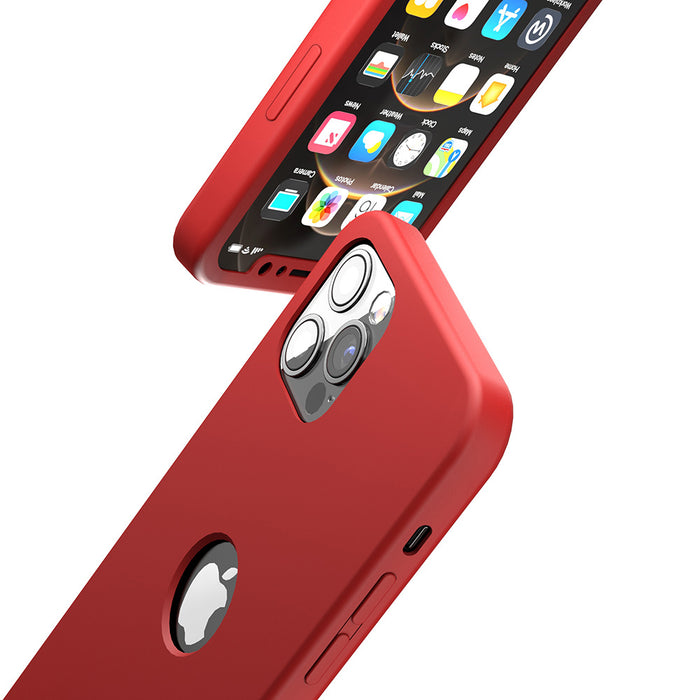 Boîtier rouge Apple iPhone 12 Pro 360