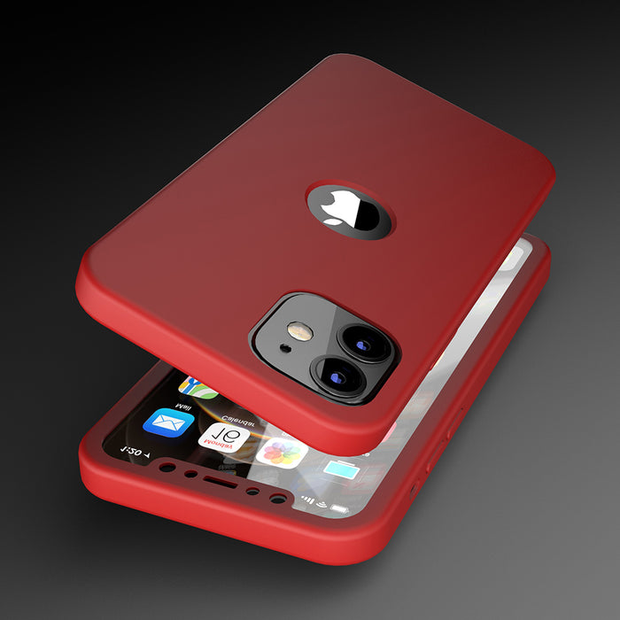 Boîtier rouge Apple iPhone 12 360